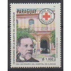 Paraguay - 1995 - No 2680 - Santé ou Croix-Rouge - Célébrités