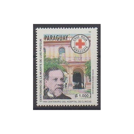 Paraguay - 1995 - No 2680 - Santé ou Croix-Rouge - Célébrités