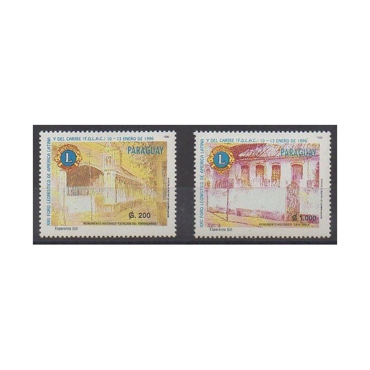 Buy this set of stamps of Paraguay of the year 1996 (Nb 2704/2705).