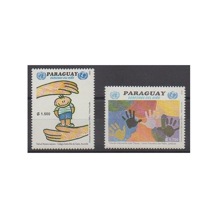 Buy this set of stamps of Paraguay of the year 2000 (Nb 2807/2808).