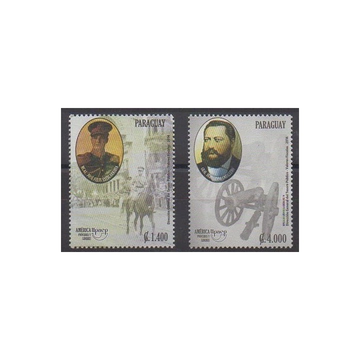 Acheter cette série de timbres du Paraguay de l'année 2014 (No 3168/3169).