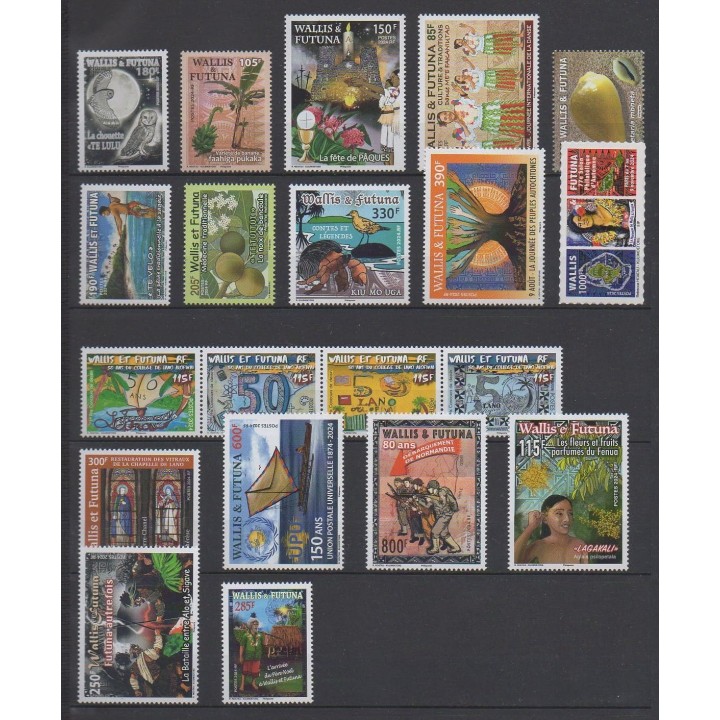 Buy the stamps of Wallis et Futuna of the year 2024 (Nb 978/997).
