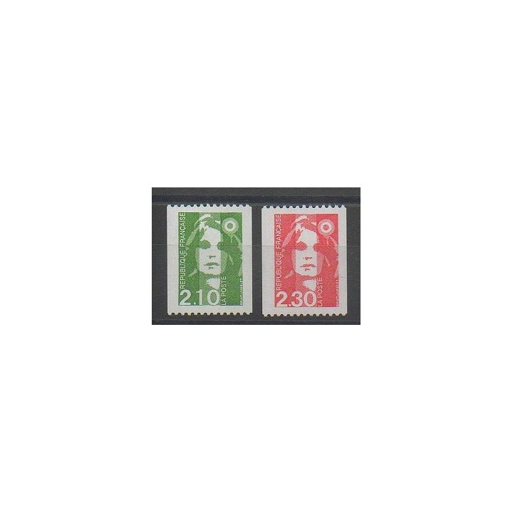 Stamps - France - Varieties - 1990 - Nb 2627a/2628a