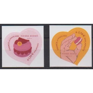 Buy these stamps of France of the year 2025 (Pierre Hermé).