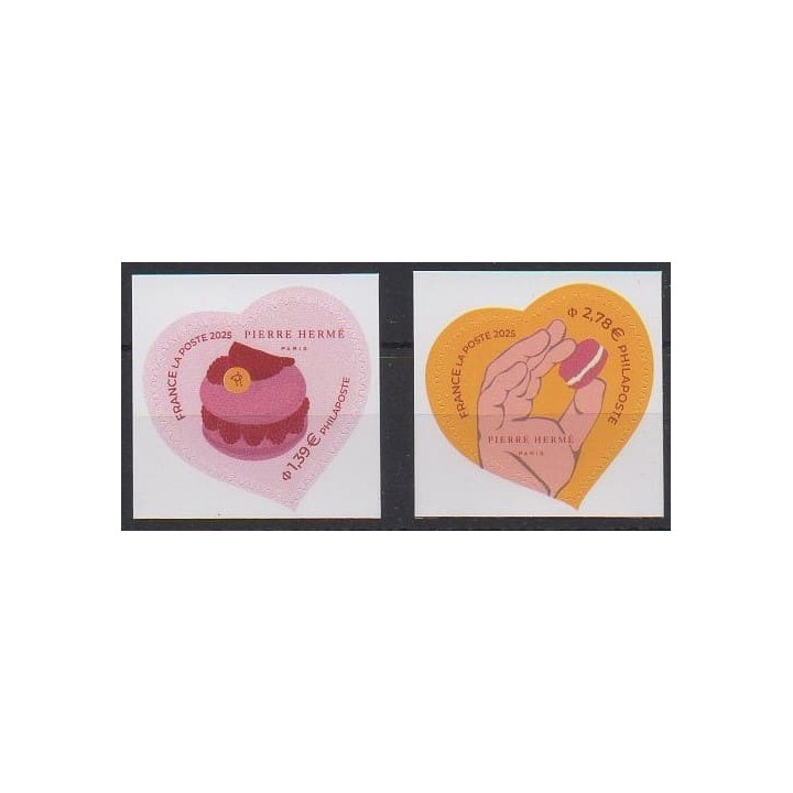 Buy these stamps of France of the year 2025 (Pierre Hermé).