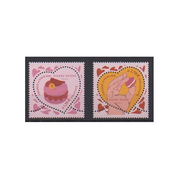Buy these stamps of France of the year 2025 (Pierre Hermé).