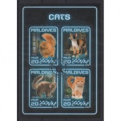 Maldives - 2018 - Nb 6222/6225 - Cats - Used