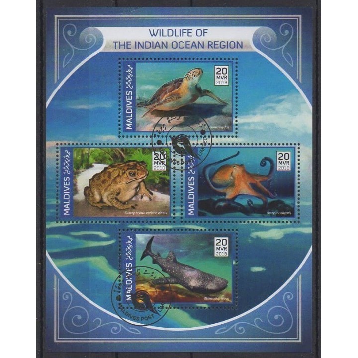 Buy this set of stamps of Maldives of the year 2018 (Nb 6118/6121). - Used