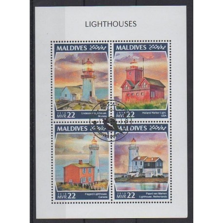 Maldives - 2018 - No 6422/6425 - Phares - Oblitérés