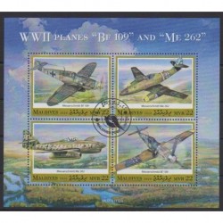 Maldives - 2020 - Nb 7318/7321 - Second World War - Planes - Used