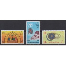 Égypte - 1991 - No 1450/1452 - Nations unies