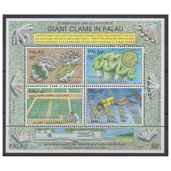 Acheter ce bloc-feuillet de Palau de l'année 1991 (No BF10).