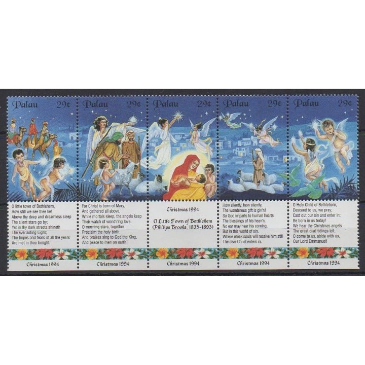 Acheter cette série de timbres de Palau de l'année 1994 (No 709/713).