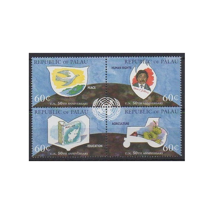 Acheter cette série de timbres de Palau de l'année 1995 (No 836/839).