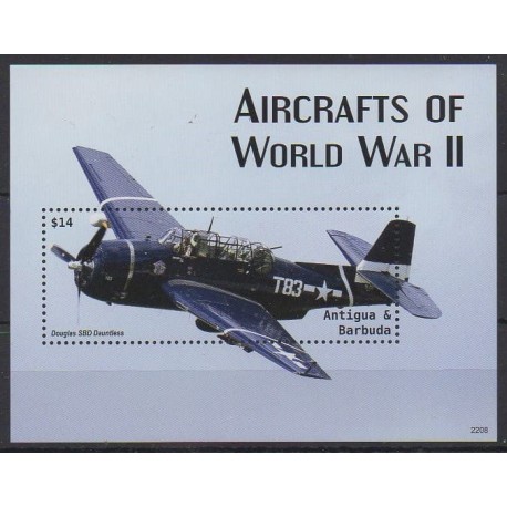 Antigua and Barbuda - 2022 - Nb BF828 - Second World War - Planes