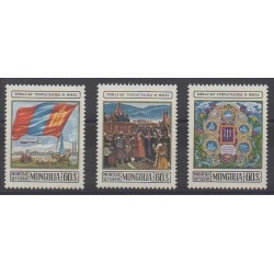 Mongolia - 1974 - Nb 753/755 - Various Historics Themes