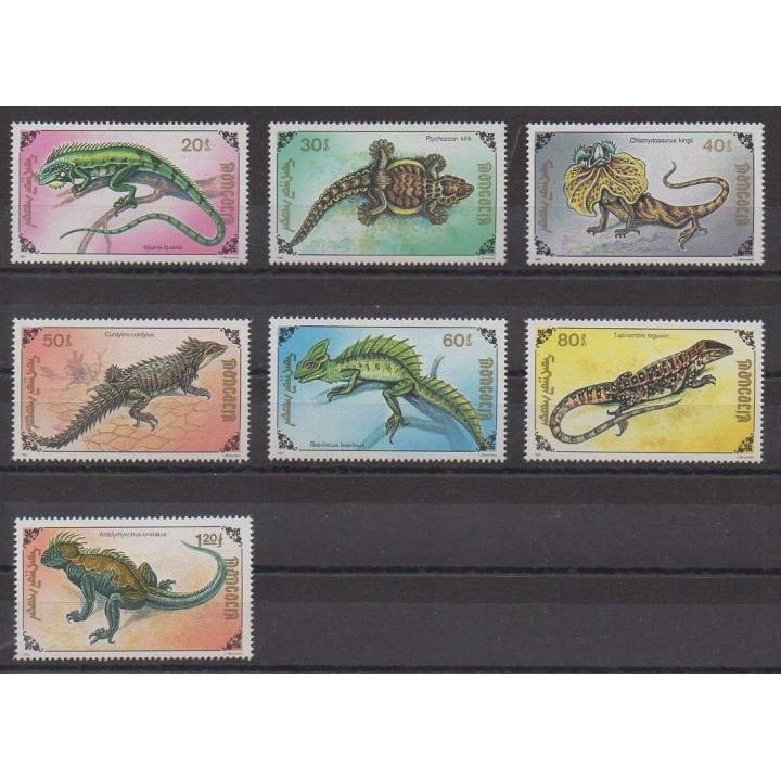 Buy this set of stamps of Mongolia of the year 1991 (Nb 1857/1863).