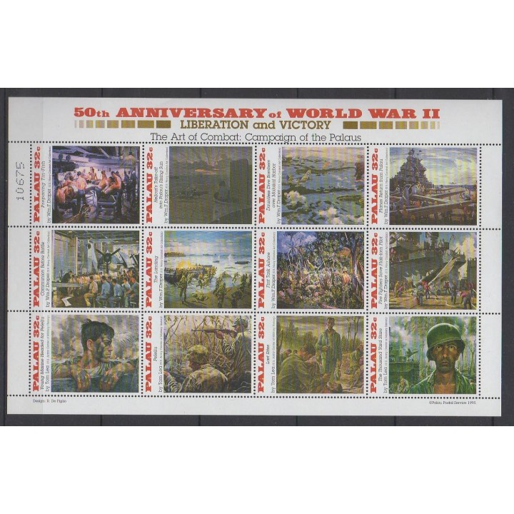Acheter cette série de timbres de Palau de l'année 1995 (No 845/856).