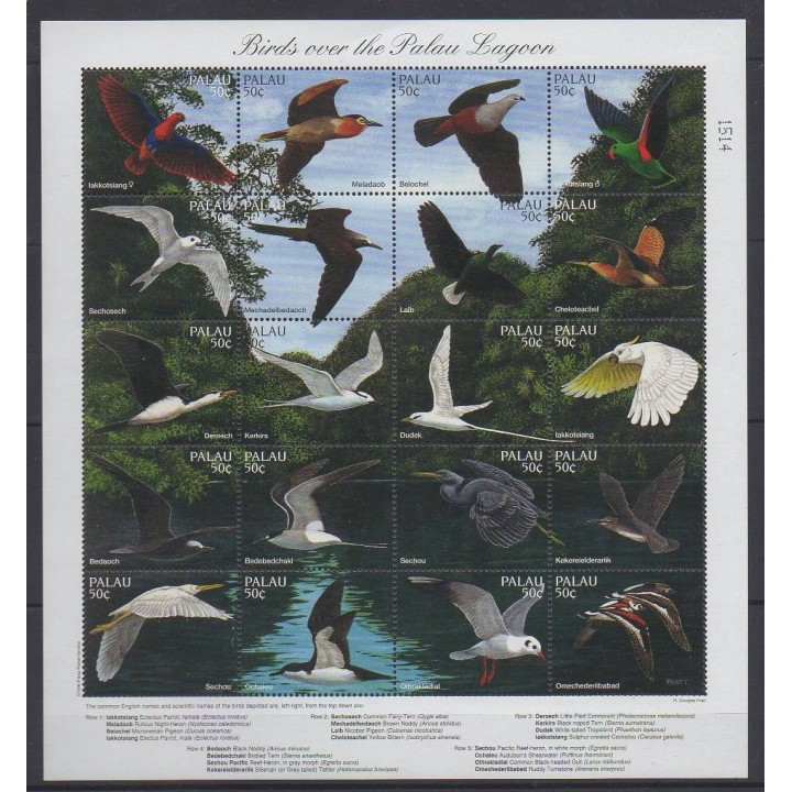 Acheter cette série de timbres de Palau de l'année 1996 (No 965/984).