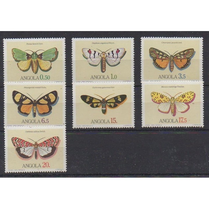 Acheter cette série de timbres d'Angola de l'année 1984 (No 680/686).