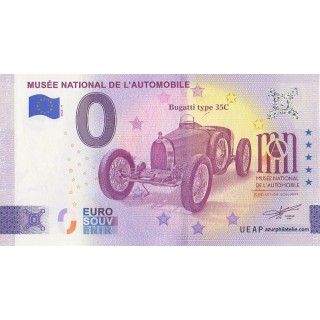 Billet souvenir touristique - 2025-4 - Musée national de l'automobile - Bugatti Type 35C - (Haut-Rhin)