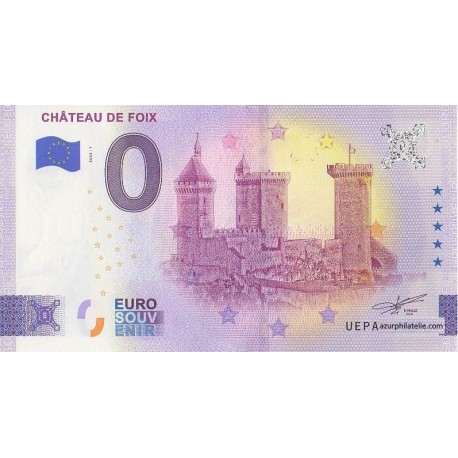 Euro banknote memory - 09 - Château de Foix - 2025-1