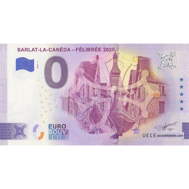 Billet souvenir touristique - 2025-6 - Sarlat-la-Canéda - Félibrée 2025 - (Dordogne)