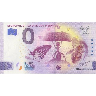 Billet souvenir touristique - 2025-2 - Micropolis - La cite des insectes - (Aveyron)