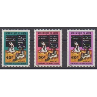 Acheter cette série de timbres du Niger  de l'année 1977 (No 389/391).