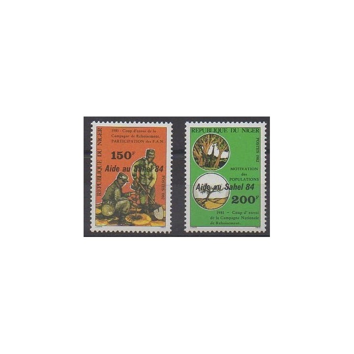 Buy this set of stamps of Niger of the year 1984 (Nb 657/658).