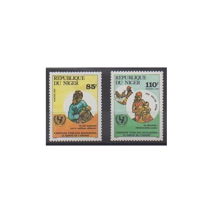 Buy this set of stamps of Niger of the year 1985 (Nb 660/661).