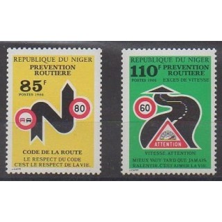 Buy this set of stamps of Niger of the year 1986 (Nb 708/709).