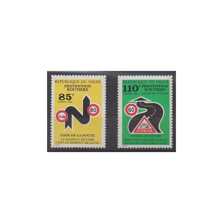 Buy this set of stamps of Niger of the year 1986 (Nb 708/709).
