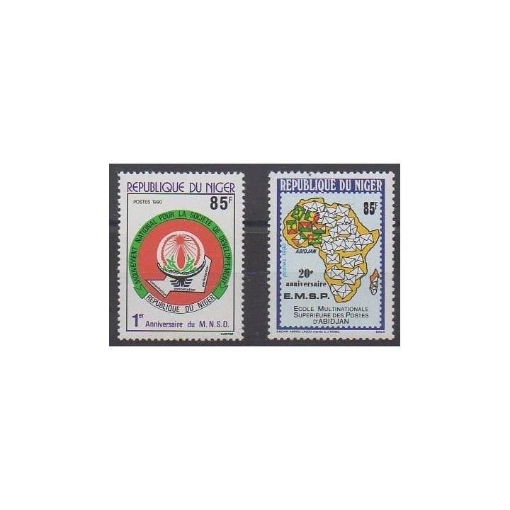 Buy this set of stamps of Niger of the year 1990 (Nb 791/792).