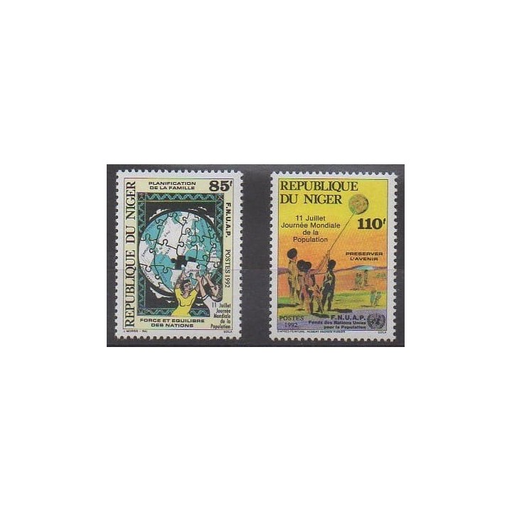 Acheter cette série de timbres du Niger  de l'année 1992 (No 829/830).