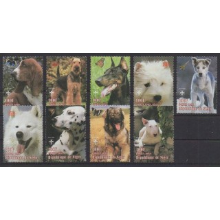 Acheter cette série de timbres du Niger  de l'année 1998 (No 1043/1051).