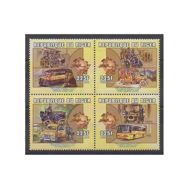 Acheter cette série de timbres du Niger  de l'année 2000 (No 1457/1460).