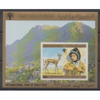 Acheter ce bloc-feuillet de la République arabe du Yémen de l'année 1980 (No BF ND).