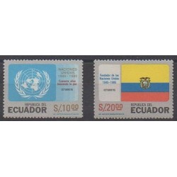 Ecuador - 1985 - Nb 1095/1096 - United Nations