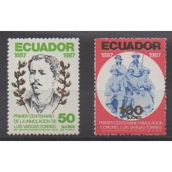 Ecuador - 1988 - Nb 1135/1136 - Military history