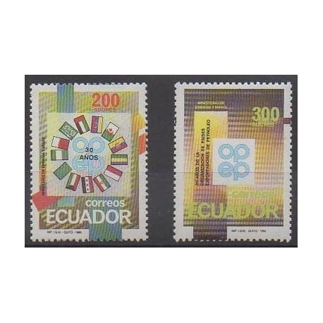 Équateur - 1990 - No 1212/1213