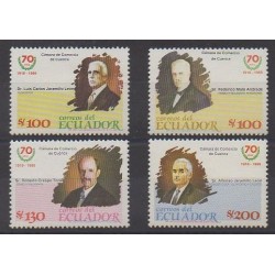 Ecuador - 1990 - Nb 1197/1200 - Celebrities