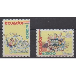 Acheter cette série de timbres d'Équateur de l'année 1991 (No 1225/1226).
