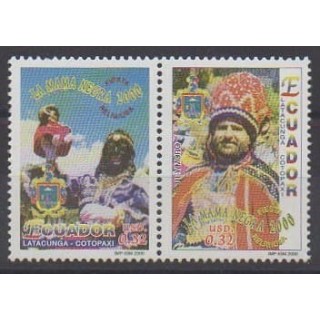 Buy this set of stamps of Ecuador of the year 2000 (Nb 1525/1526).