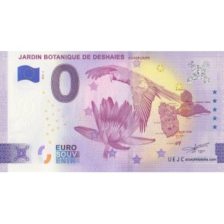 Billet souvenir touristique - 2025-3 - Jardin botanique de Deshaies - (Guadeloupe)