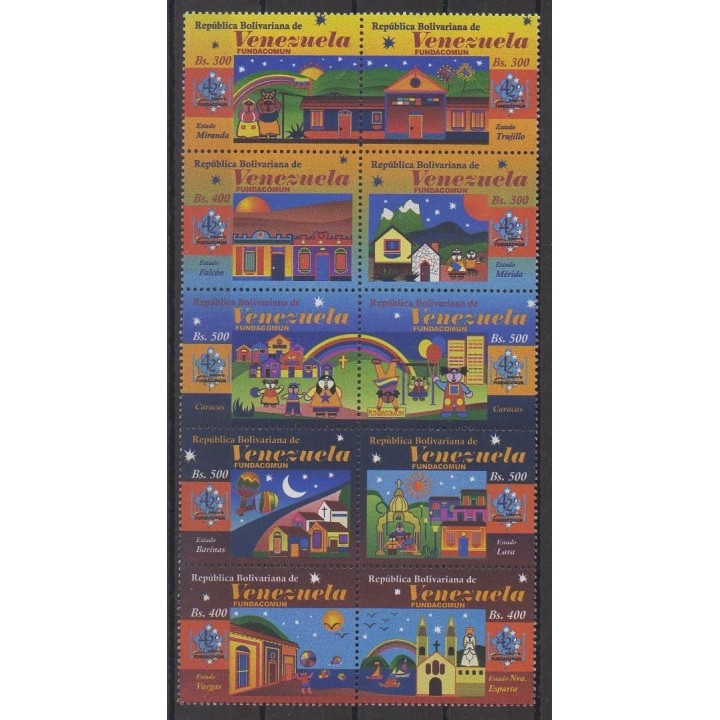 Buy this set of stamps of Venezuela of the year 2004 (Nb 2285/2294).
