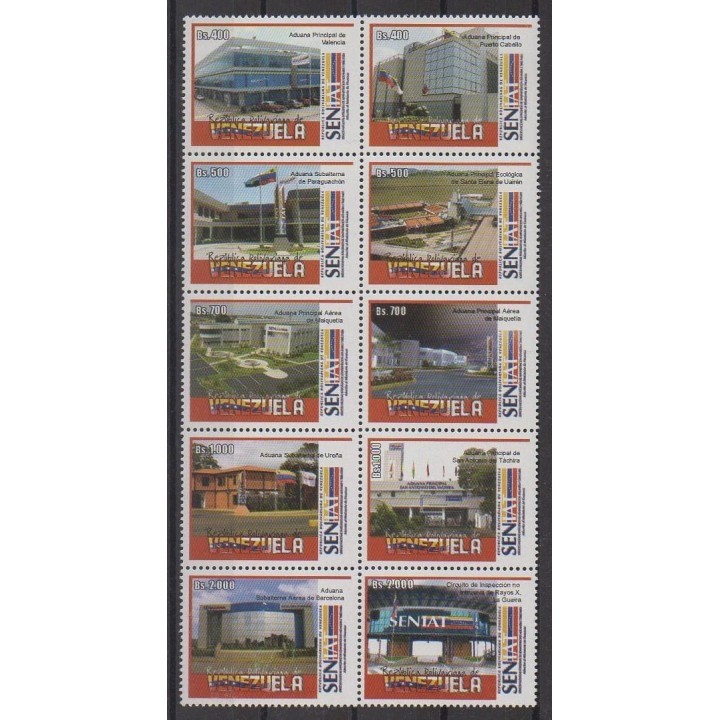 Acheter cette série de timbres du Venezuela de l'année 2006 (No 2545/2554).