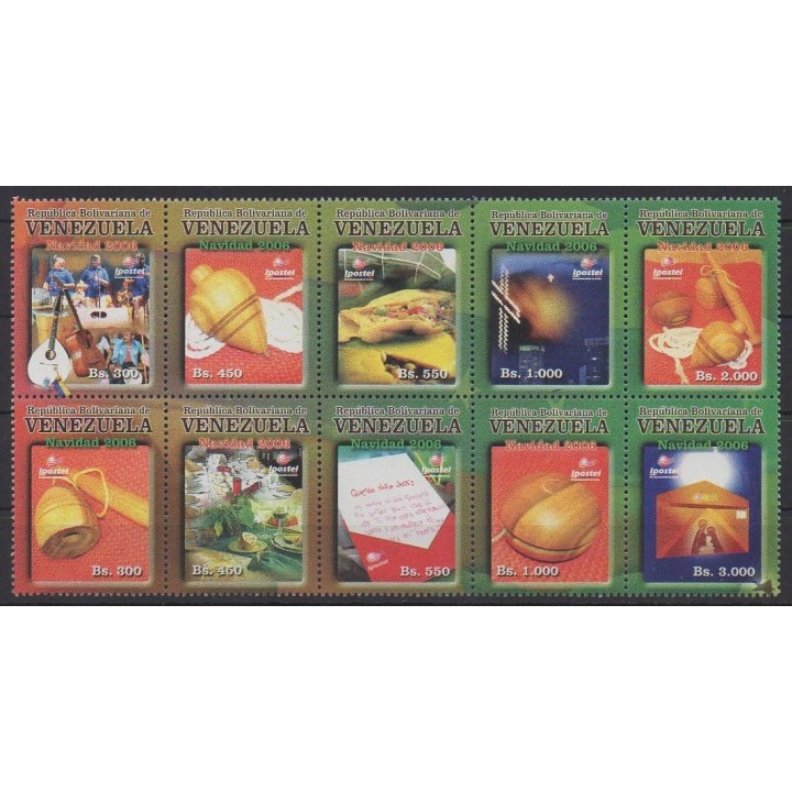 Buy this set of stamps of Venezuela of the year 2006 (Nb 2609/2618).