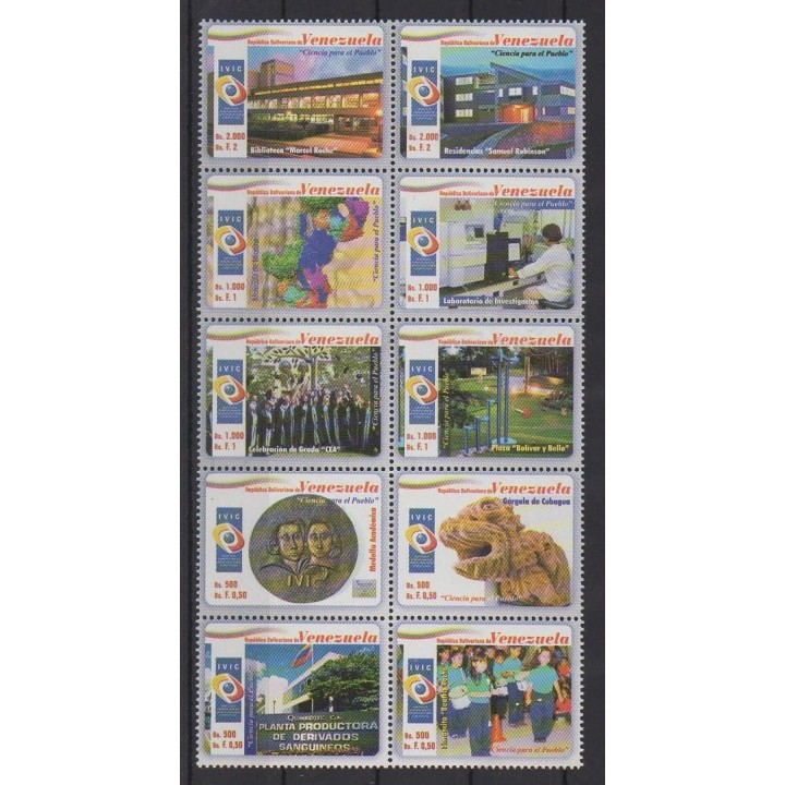 Acheter cette série de timbres du Venezuela de l'année 2009 (No 2767/2776).