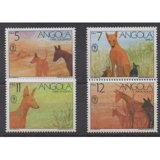 Acheter cette série de timbres d'Angola de l'année 1991 (No 828/831).